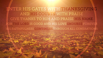 Vintage Thanksgiving Scripture