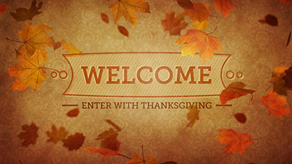 Vintage Thanksgiving Welcome