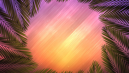 Vivid Fibers Palm Branch Circle