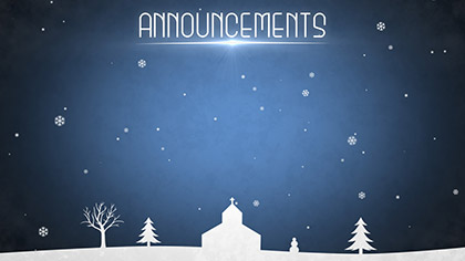 Winter Snow Announcements