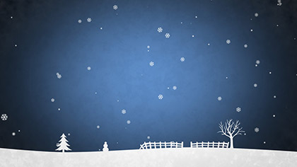 Winter Snow Blue Scrolling