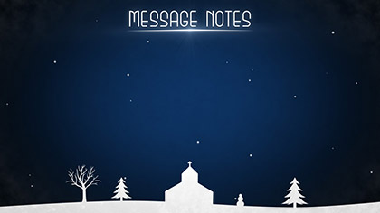 Winter Snow Message Notes