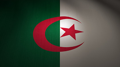 Algeria Flag Waving