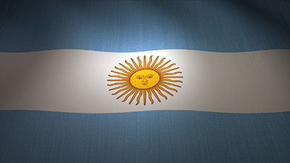 Argentina Flag Waving