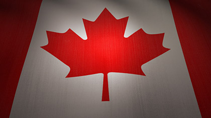 Canada Flag Waving