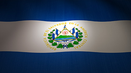 El Salvador Flag Waving