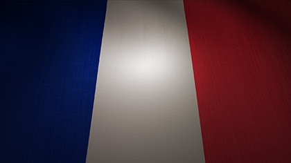 France Flag Waving