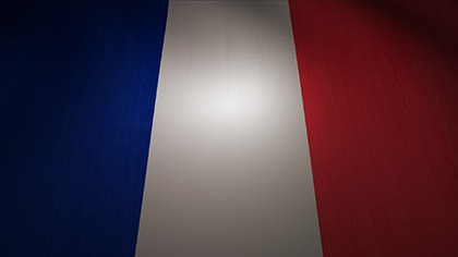 France Flag Waving