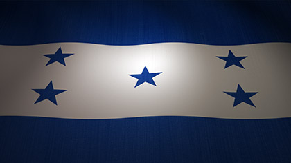 Honduras Flag Waving