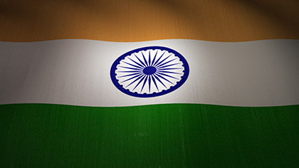 India Flag Waving