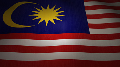 Malaysia Flag Waving