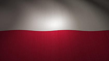 Poland Flag Waving