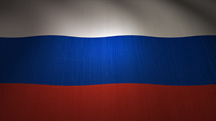 Russia Flag Waving