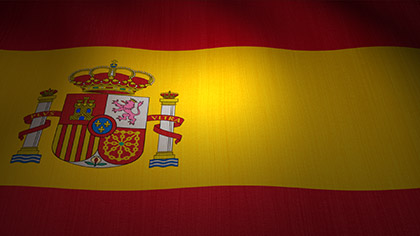 Spain Flag Waving
