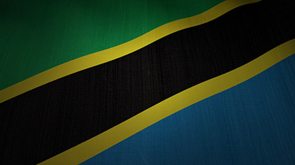 Tanzania Flag Waving