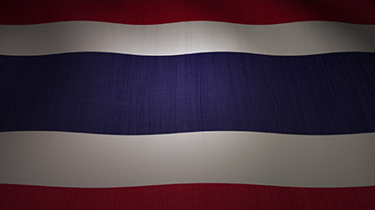 Thailand Flag Waving