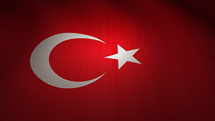 Turkey Flag Waving