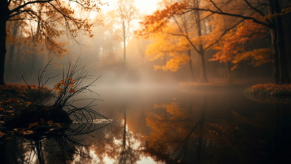Autumnal Dark Woods