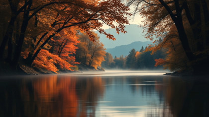 Autumnal Vibrant River