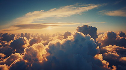 Celestial Blue Skies