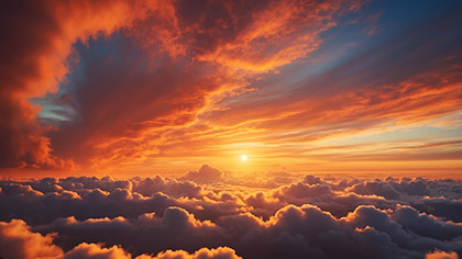 Celestial Sunset Horizon