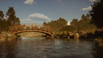 Countryside River Bridge