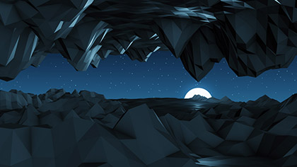 Digital Mountains Night Cave