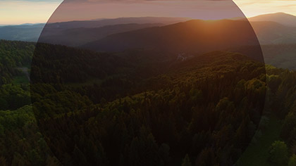 Epic Spring Aerial Dark Slow Sunset