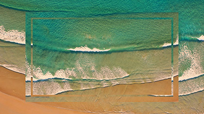 Epic Summer Aerial Top View Waves