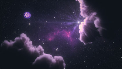 Interstellar Purple Clouds