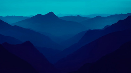 Mountain Haze Teal Blue Slide