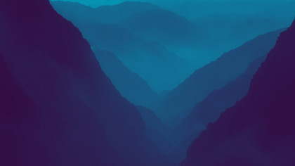 Mountain Haze Teal Purple