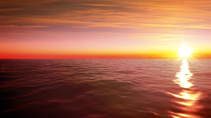 Ocean Horizon Sunset