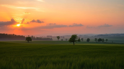 Pastoral Grass Field