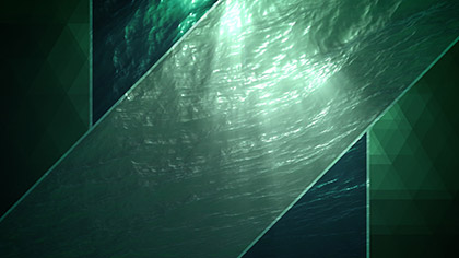 Prism Waves Underwater Green