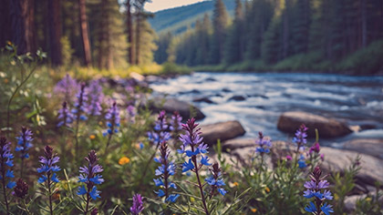 Spring Creek Blue Purple