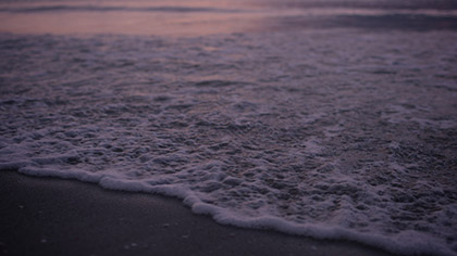 Sunset Surf Closeup Cool