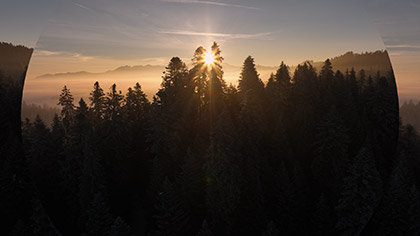 Winter Sunrise Mountain Lift