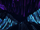 Fiber Optic Purple Teal Reflect