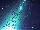 Galaxy Glass Teal Blast