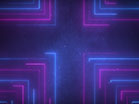Neon Lines Cross Blue Pink