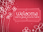 Artistic Flowers Welcome