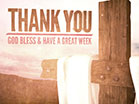 Cross Fabric Thank You