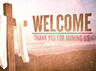 Cross Fabric Welcome