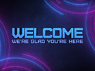 Neon Lines Welcome
