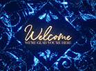 Sparkle Welcome Blue