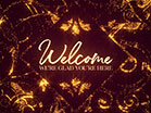 Sparkle Welcome Red