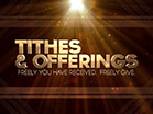 Tithes Offerings Gold Rays