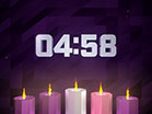 Digital Advent Candles Countdown