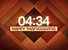 Plaid Thanksgiving Countdown